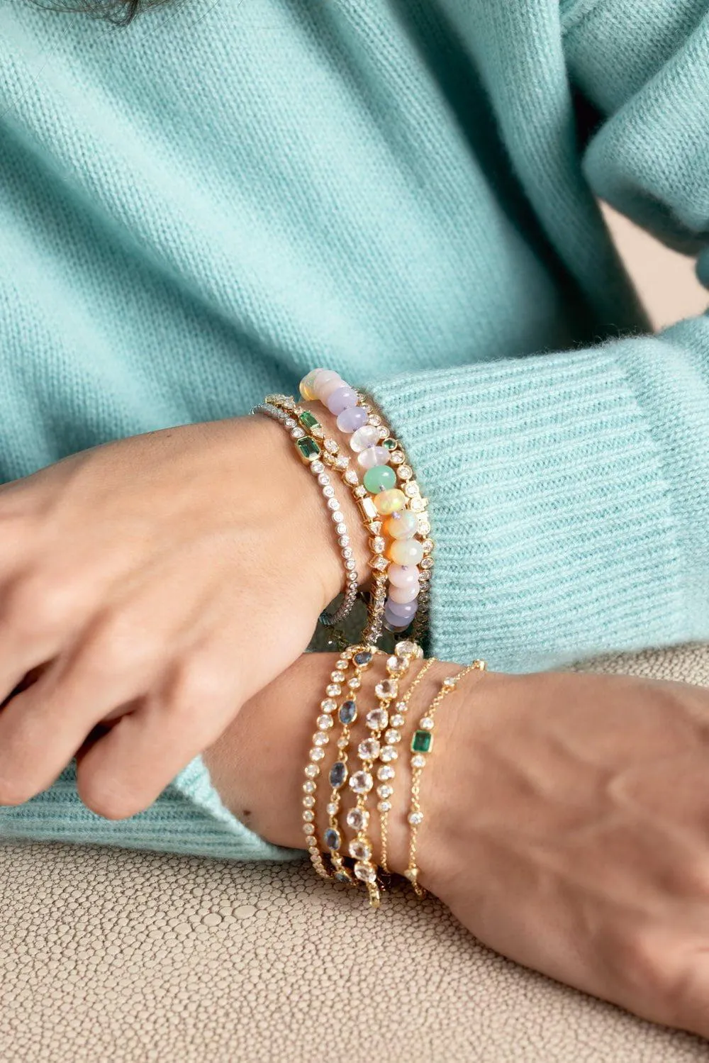 Pastel Bead Foundation Bracelet