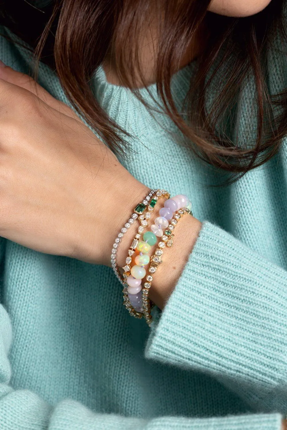 Pastel Bead Foundation Bracelet