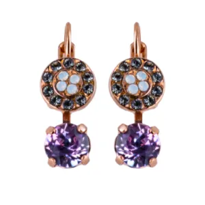 Pavé and Round Leverback Earrings in "Ice Queen" *Preorder*