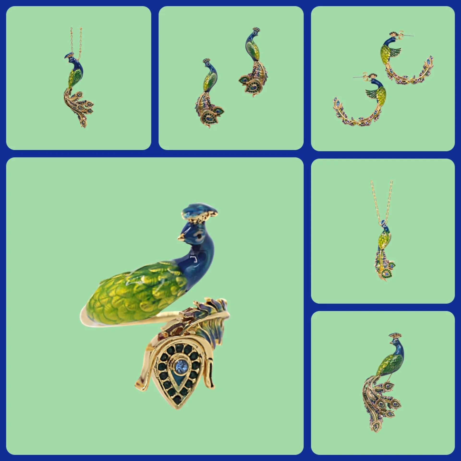 Peacock brooch by Bill Skinner