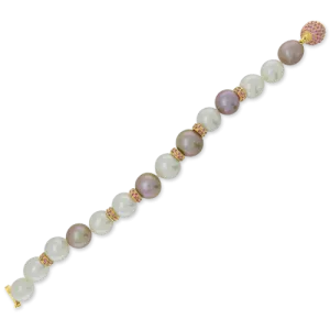 Pearl & Pink Sapphire Bracelet