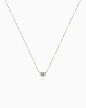Pebble Stone Necklace | Silver