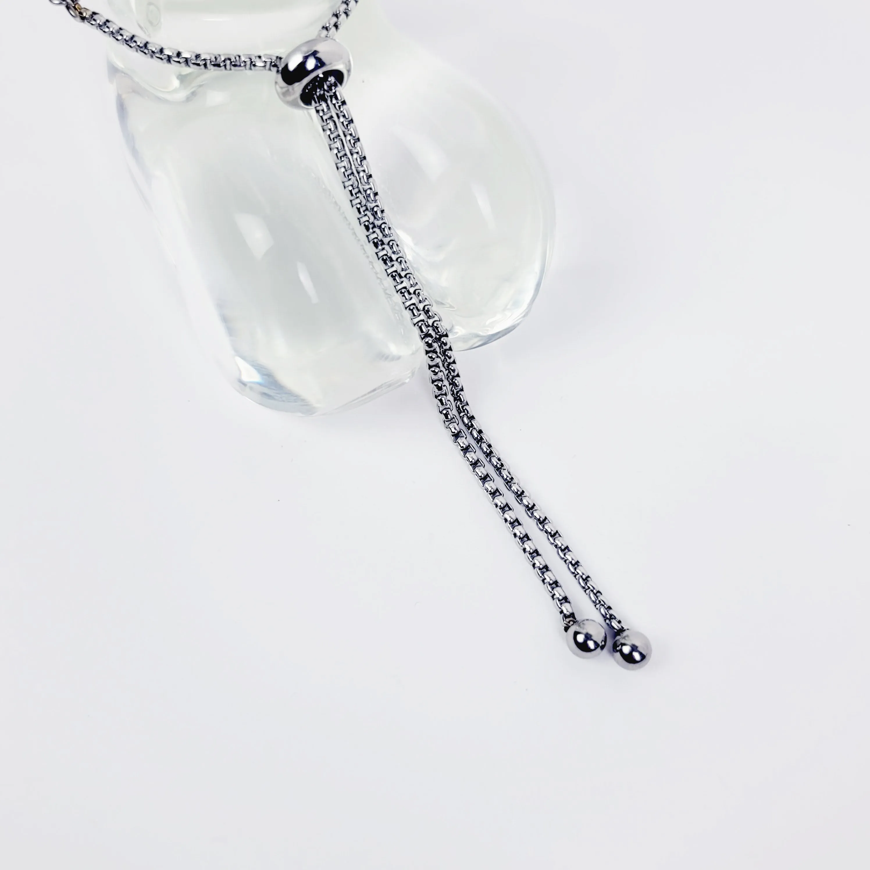 Penis Noose Chain Bracelet with Celtic Sheild Knot and Lapis Lazuli.