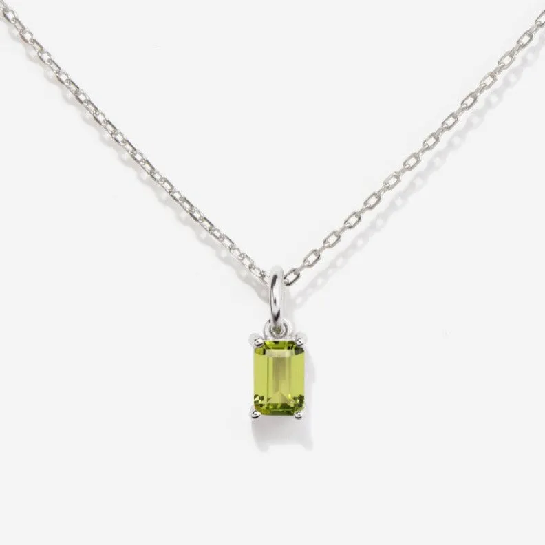 Peridot Silver Necklace
