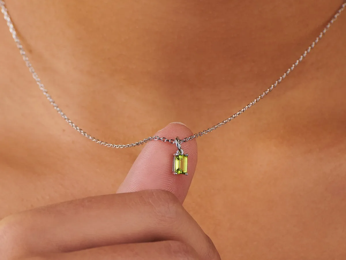 Peridot Silver Necklace