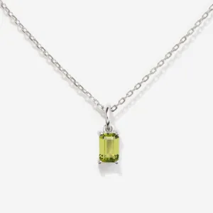 Peridot Silver Necklace