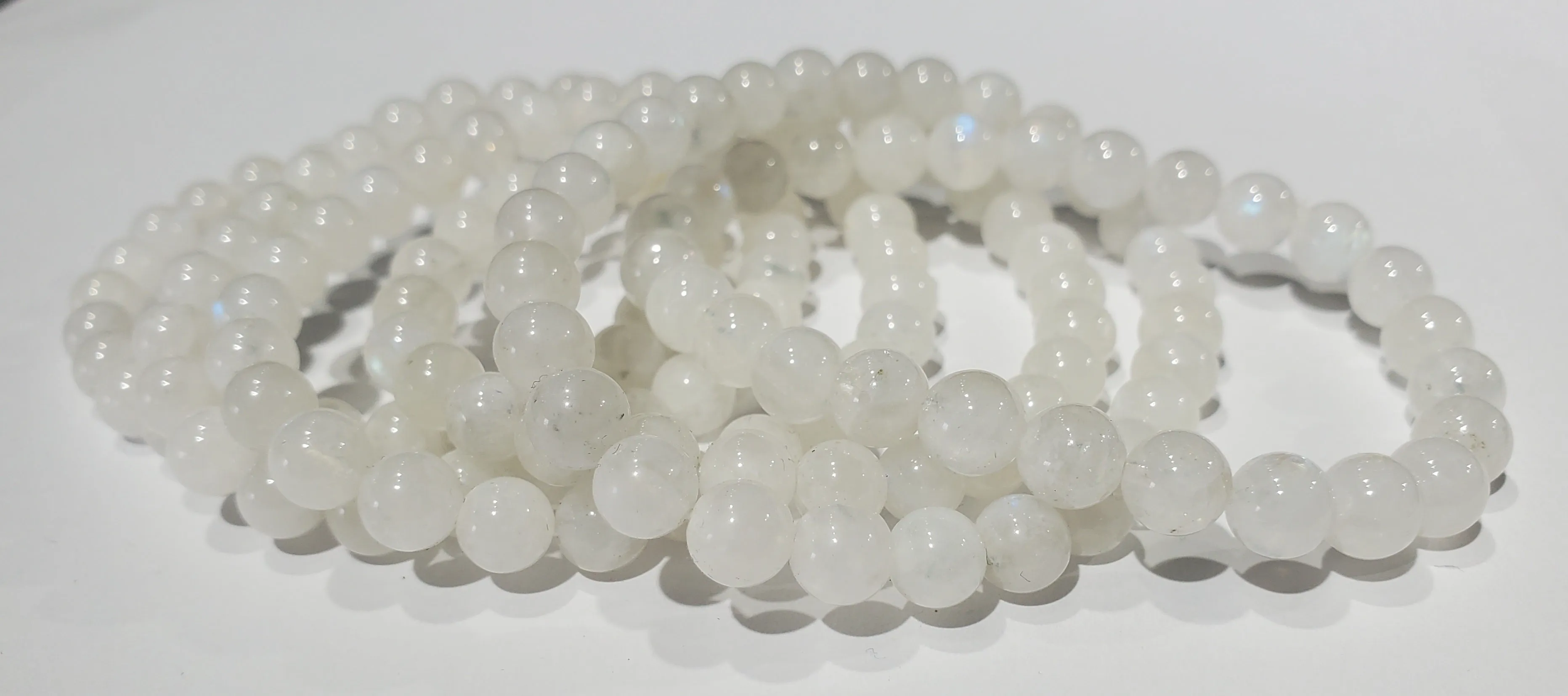 Rainbow Moonstone Beaded Bracelet