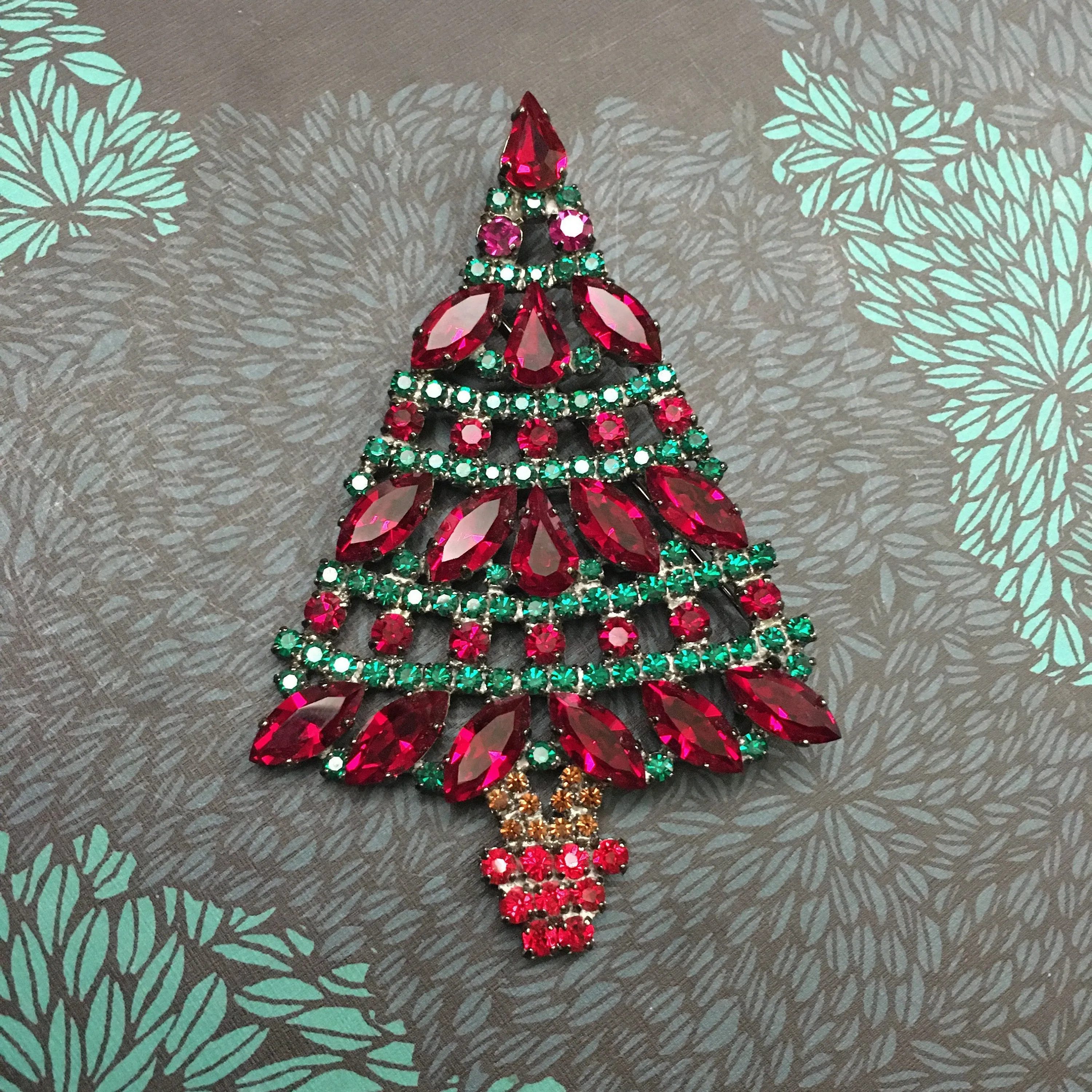 Red and Green Christmas Tree by Cristobal London.