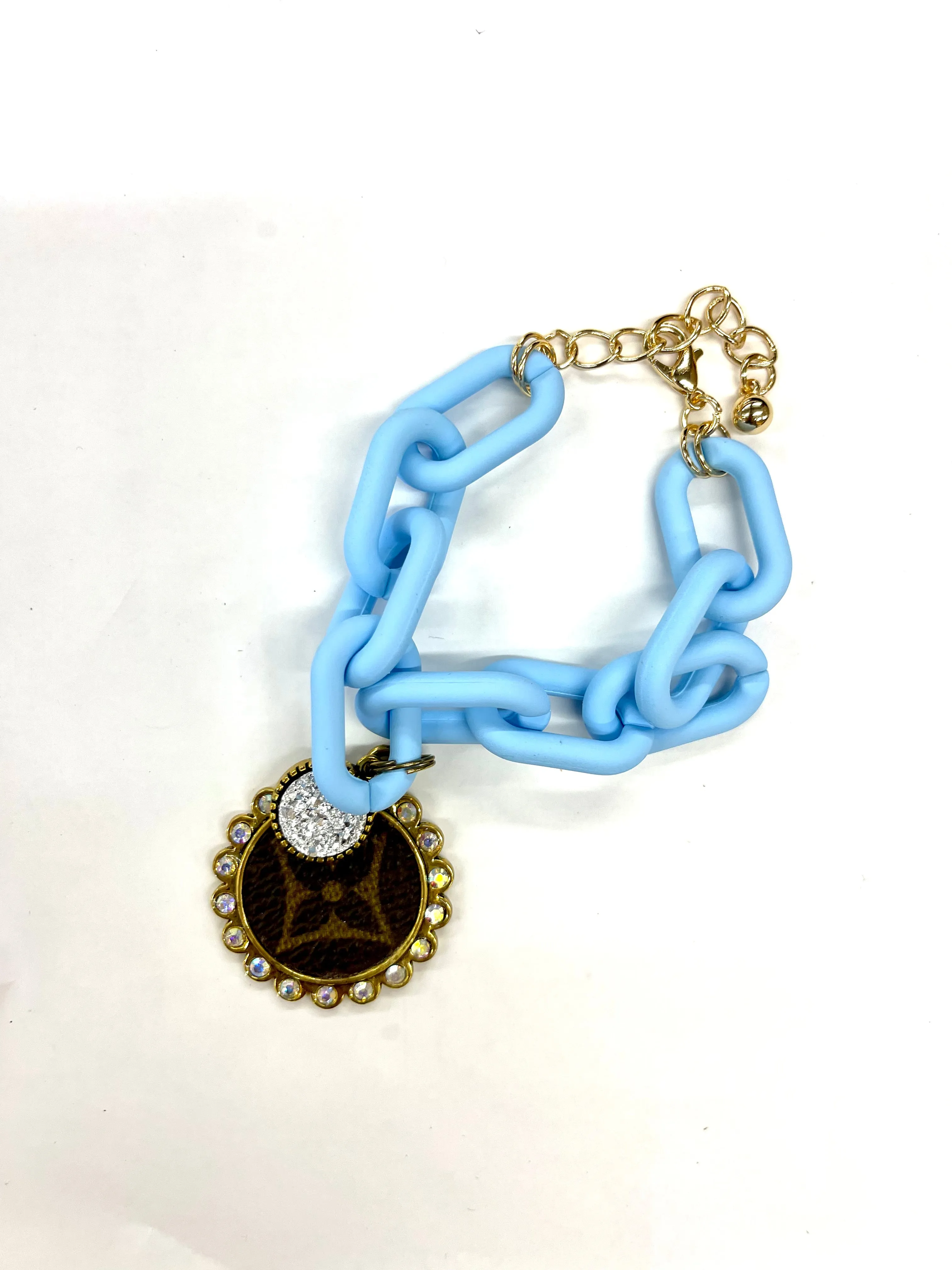 Restocked Chain Bracelet Blue