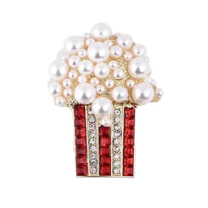 Rhinestone Popcorn Brooch 水鑽爆米花胸針 KCHM1117
