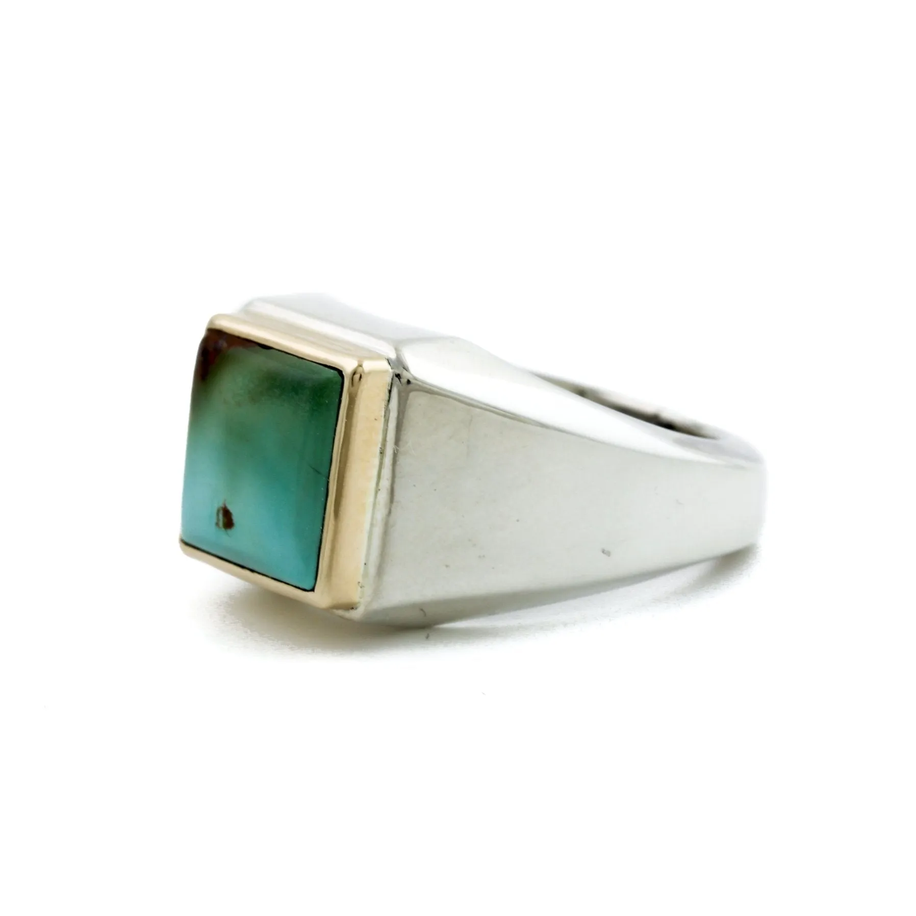 Royson Turquoise x 14k x Silver Ring 10.5
