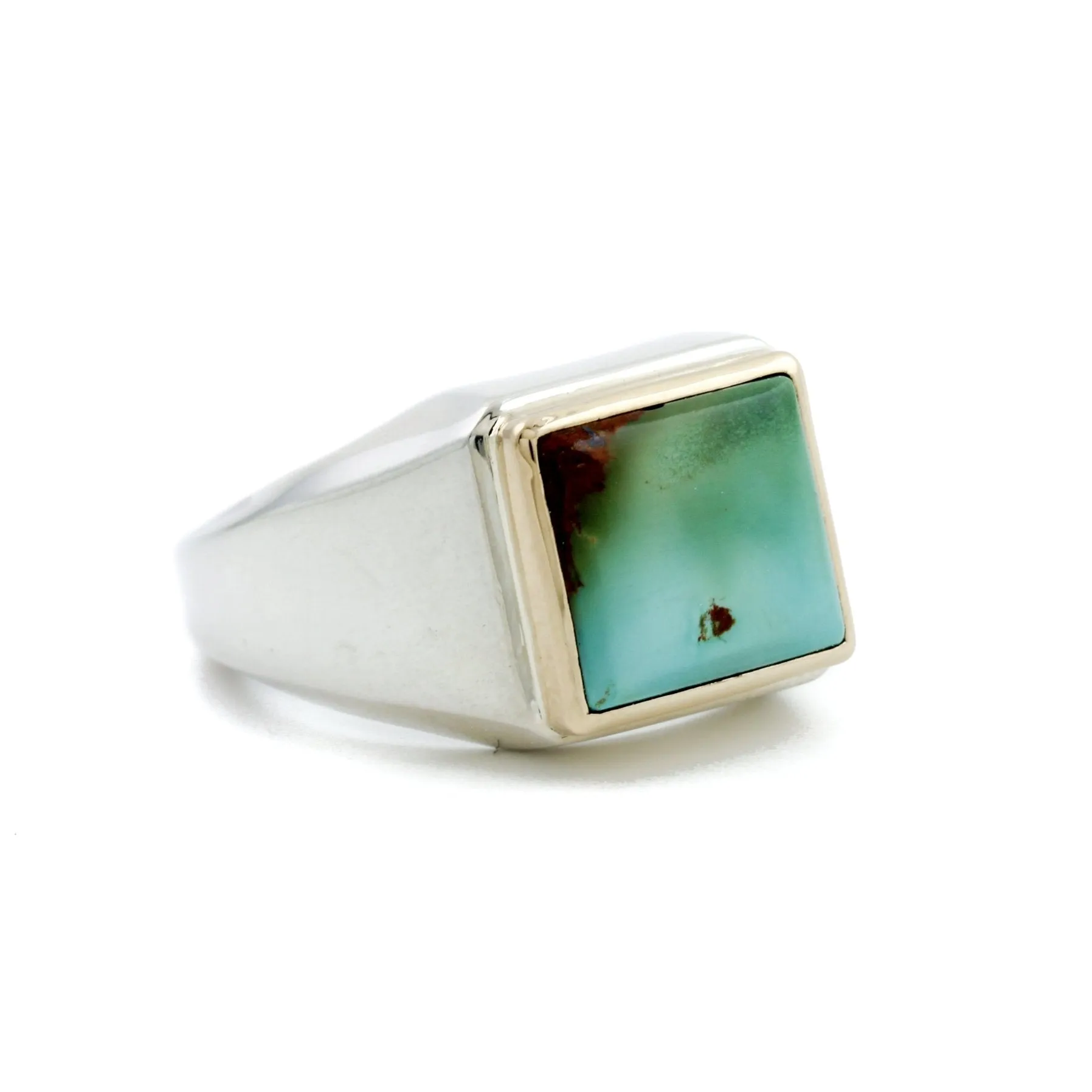 Royson Turquoise x 14k x Silver Ring 10.5