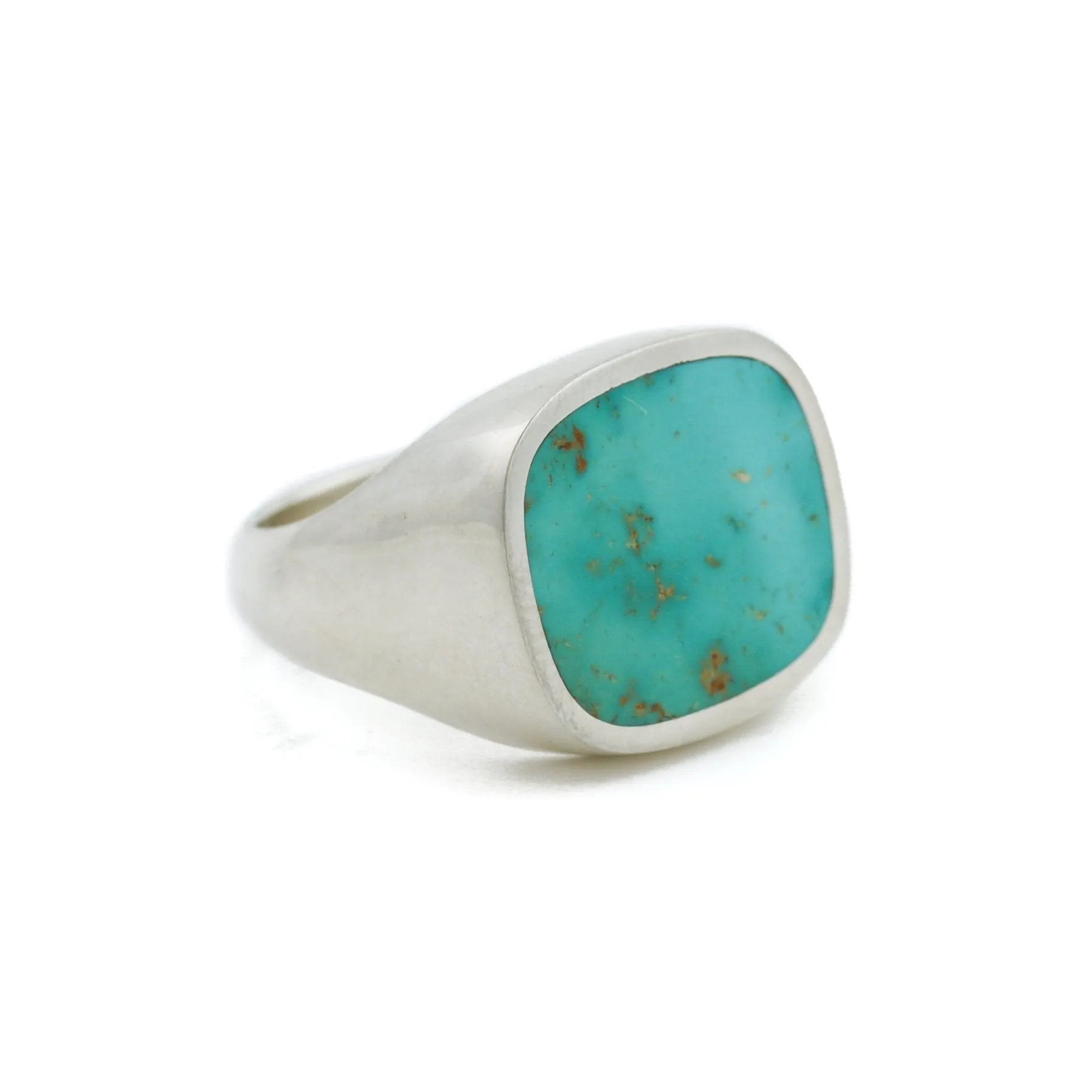 Royston Turquoise x Inlay Signet Ring