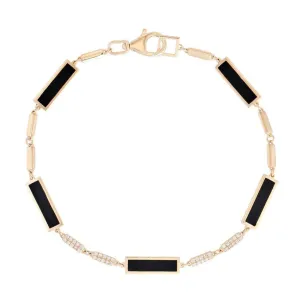 Sapphire Diamond Link Bracelet