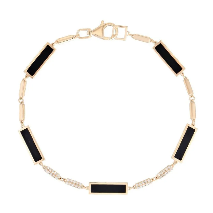 Sapphire Diamond Link Bracelet