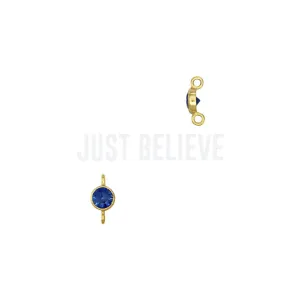 Sapphire Gold Filled - Pendent for permanent bracelet