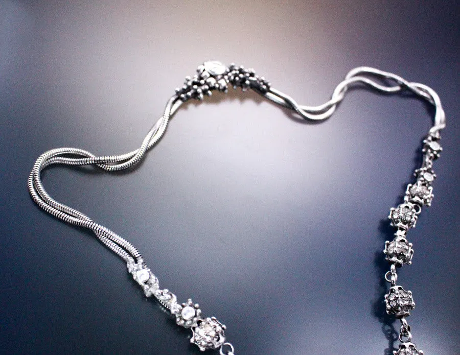 SG Liquid Metal LEN 3971 – AS (antique silver finish) Necklace by Sergio Gutierrez