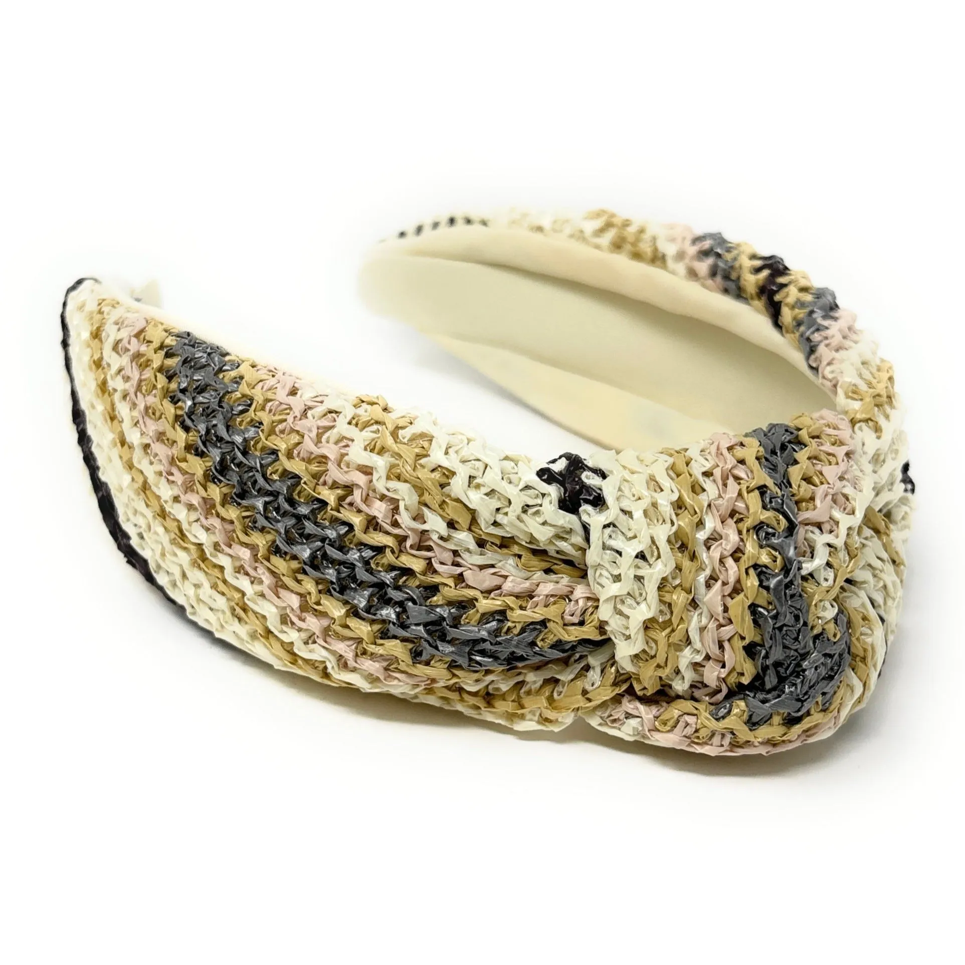 Sienna Raffia Woven Top Knot Headband