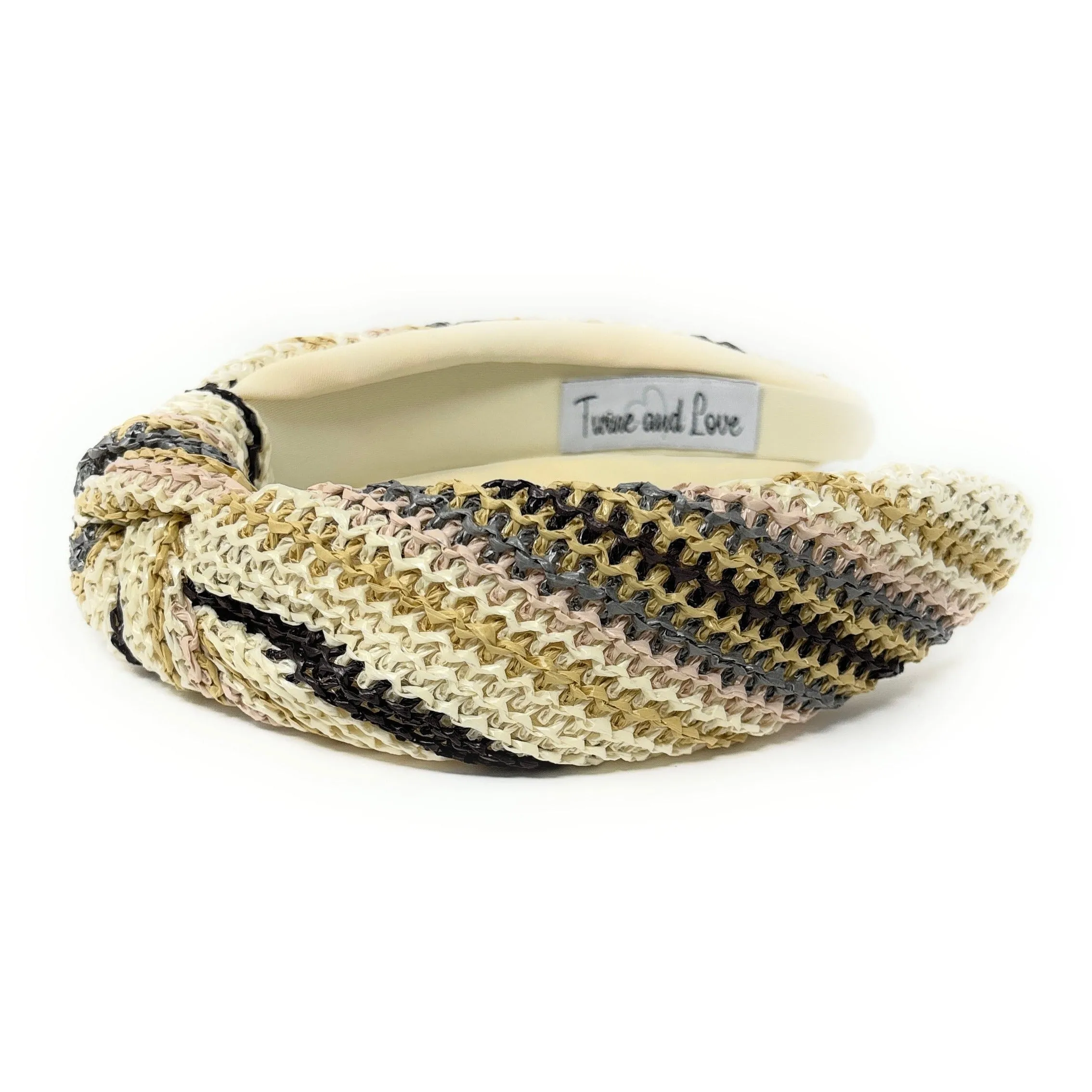 Sienna Raffia Woven Top Knot Headband