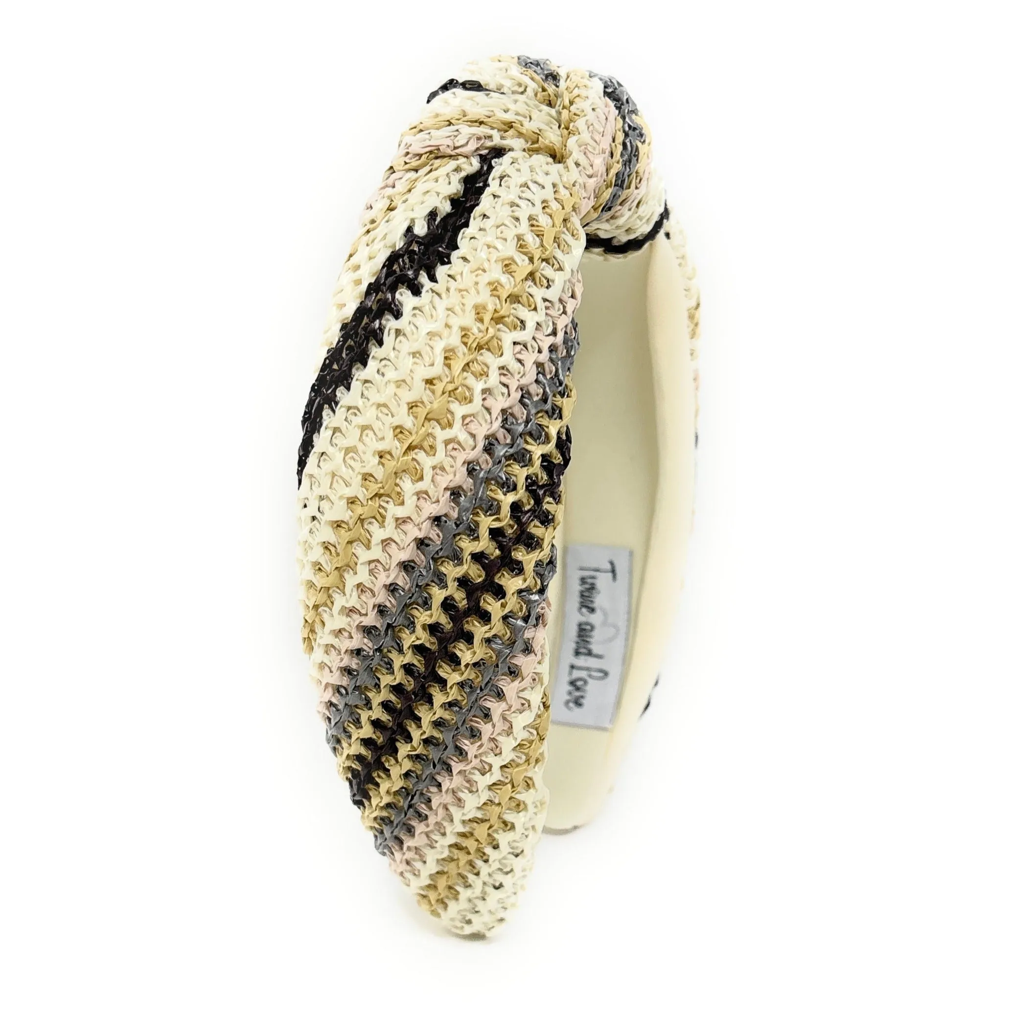 Sienna Raffia Woven Top Knot Headband