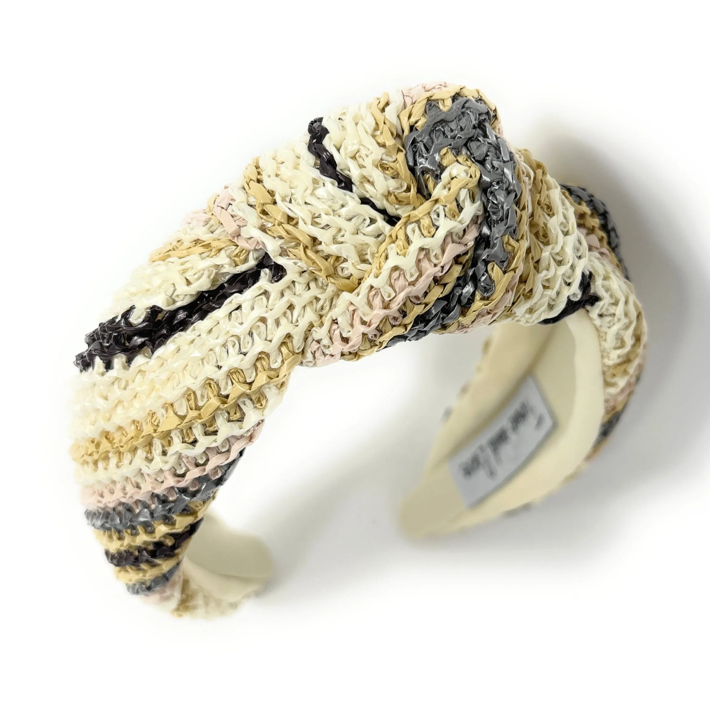 Sienna Raffia Woven Top Knot Headband