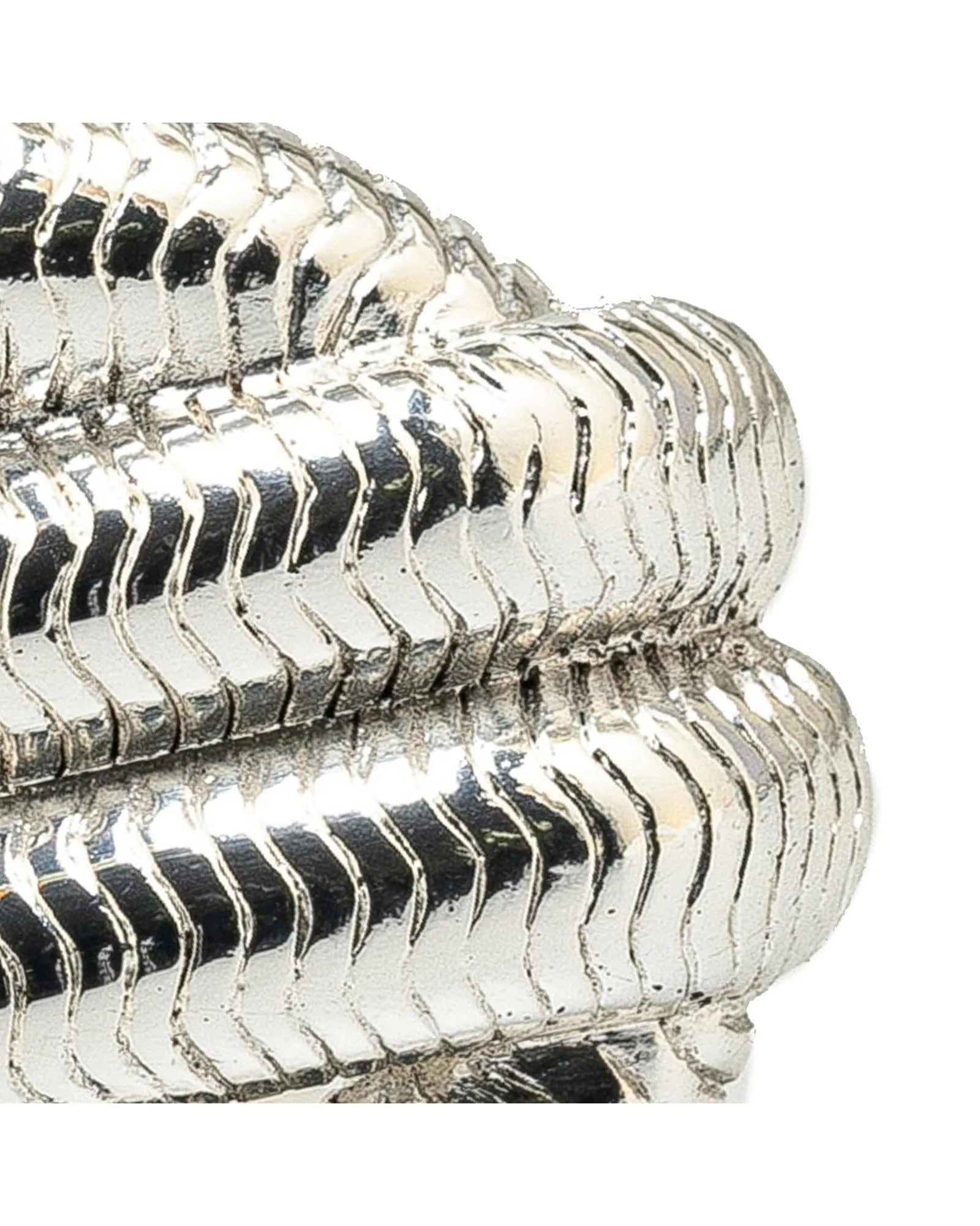 Silver-tone Metal Brooch with Back Pin Closure