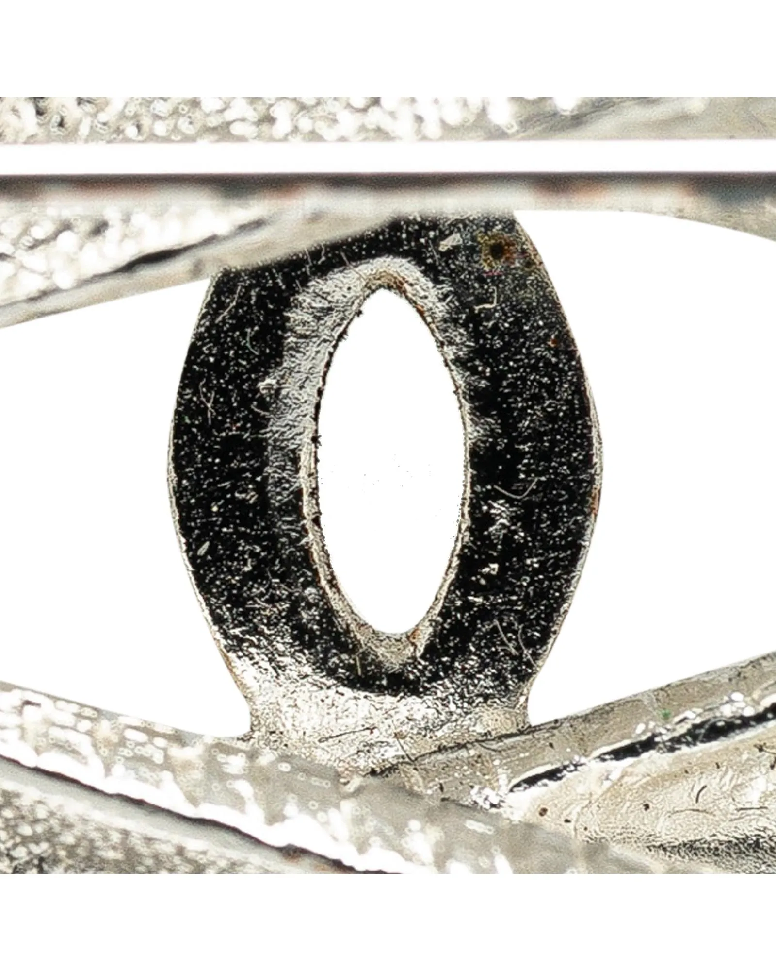 Silver-tone Metal Brooch with Back Pin Closure