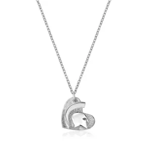 Spartan head diamond dust pendant Michigan State University silver pendant