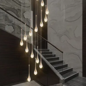 Spumante Crystal Chandelier and Pendants