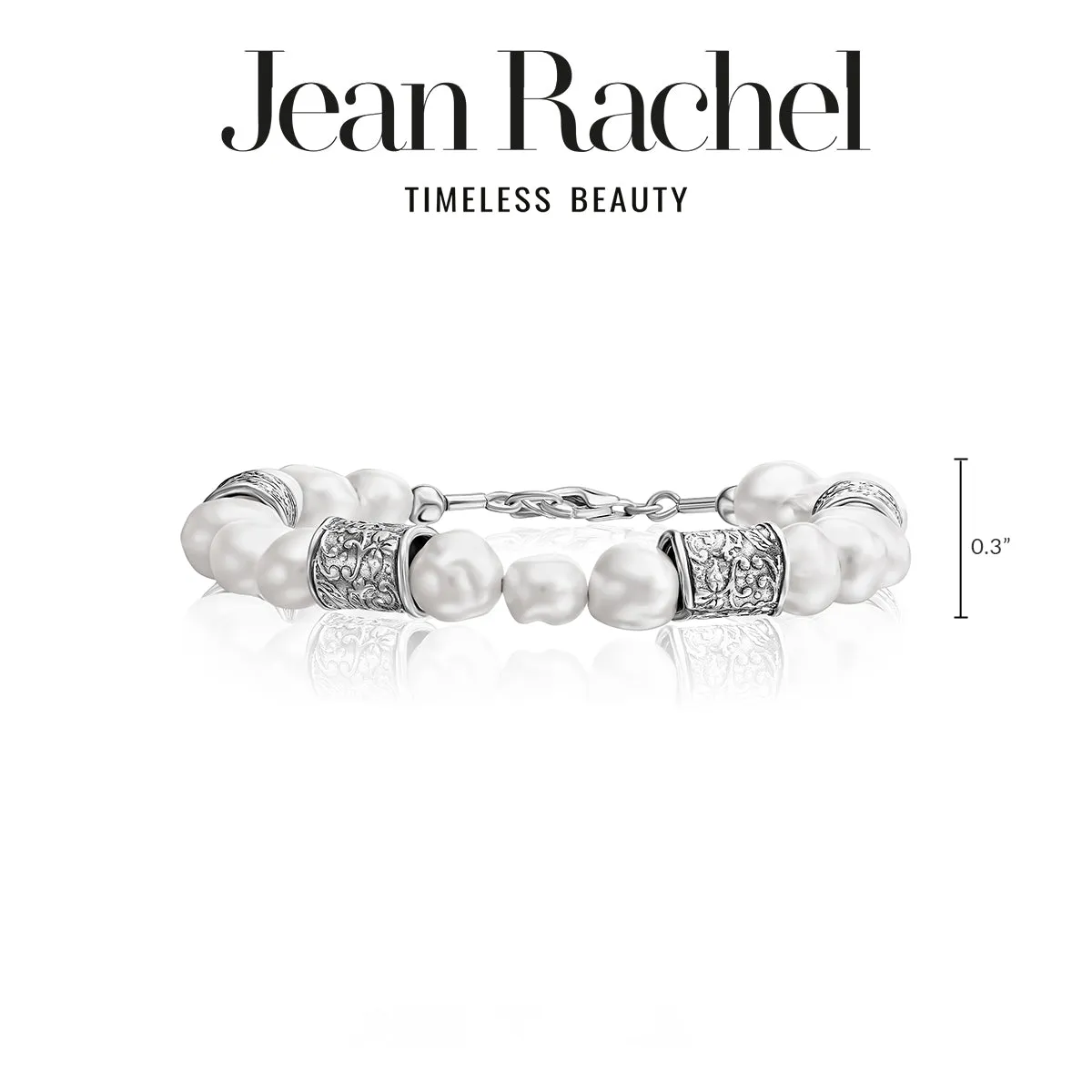 Sterling Silver Freshwater Pearl Chain Bracelet