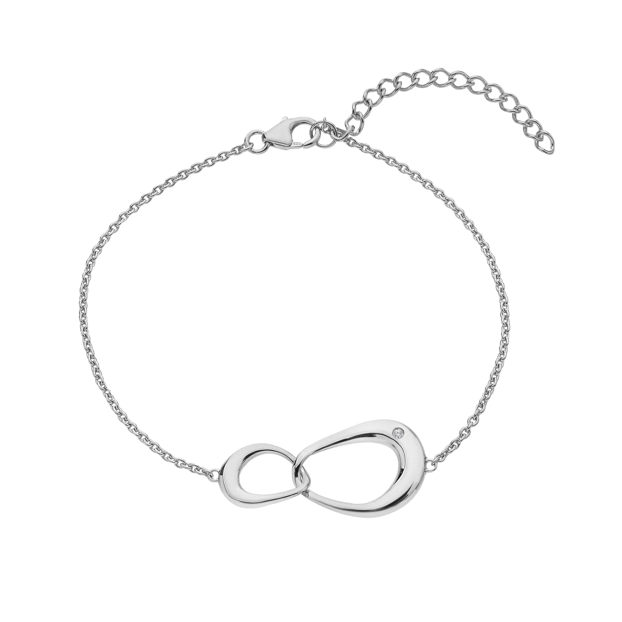 Sterling Silver Sleek Bracelet DL693