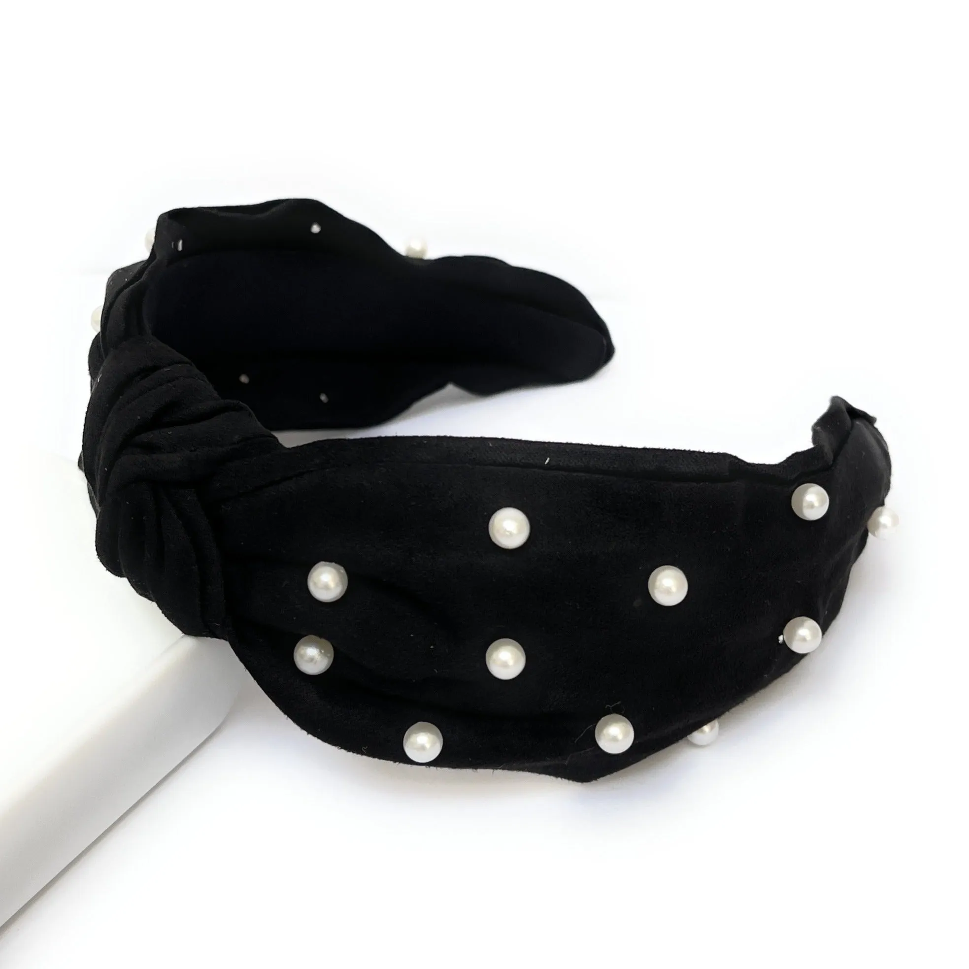 Suede Pearly Knot Headband (more colors)