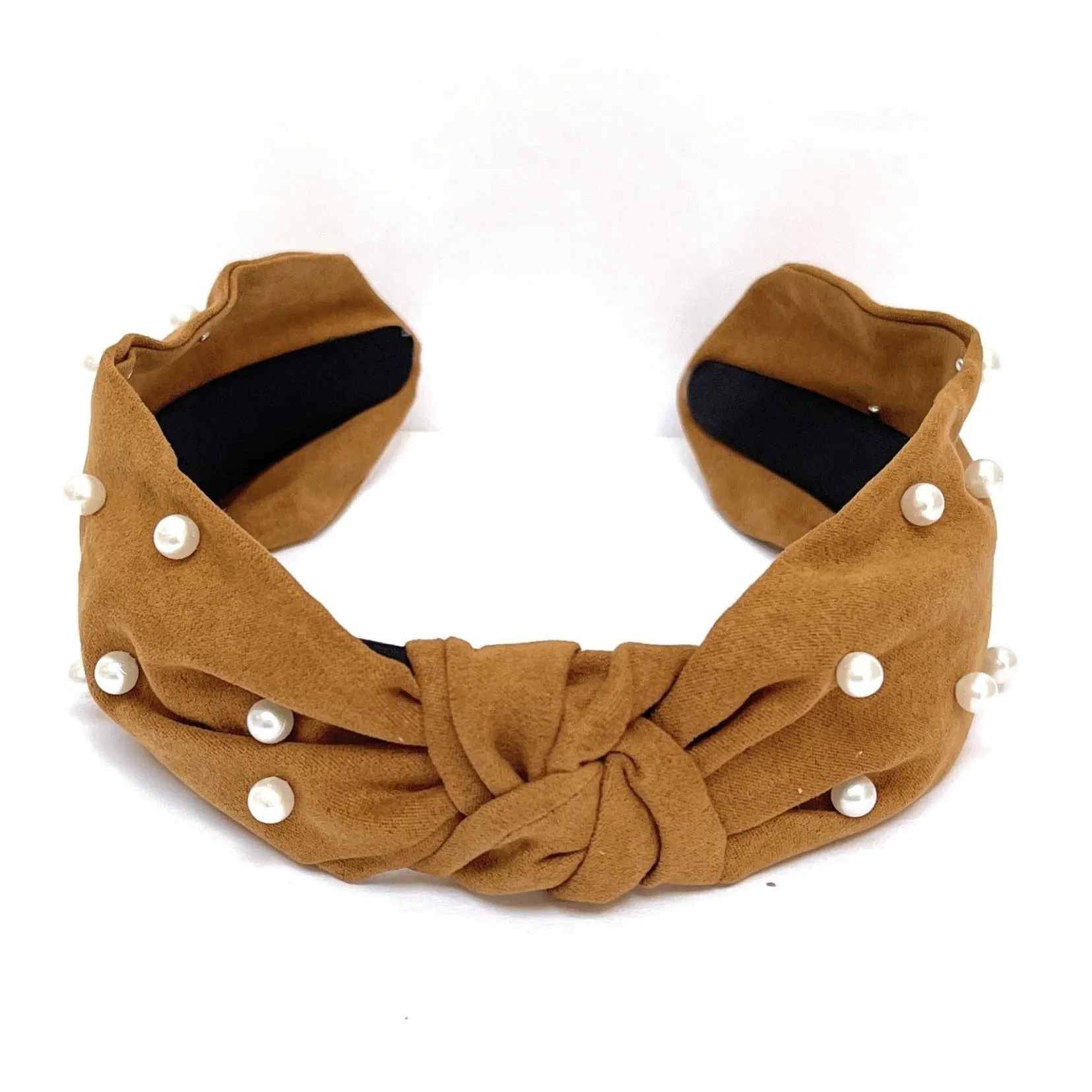 Suede Pearly Knot Headband (more colors)
