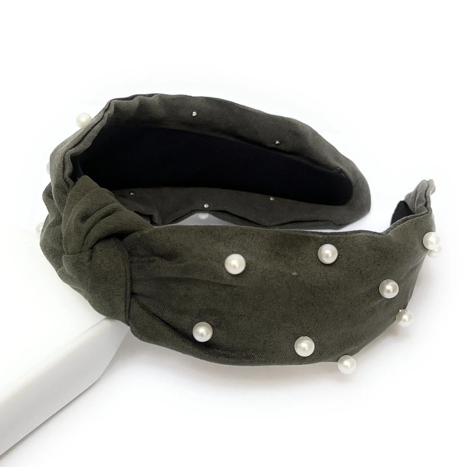Suede Pearly Knot Headband (more colors)