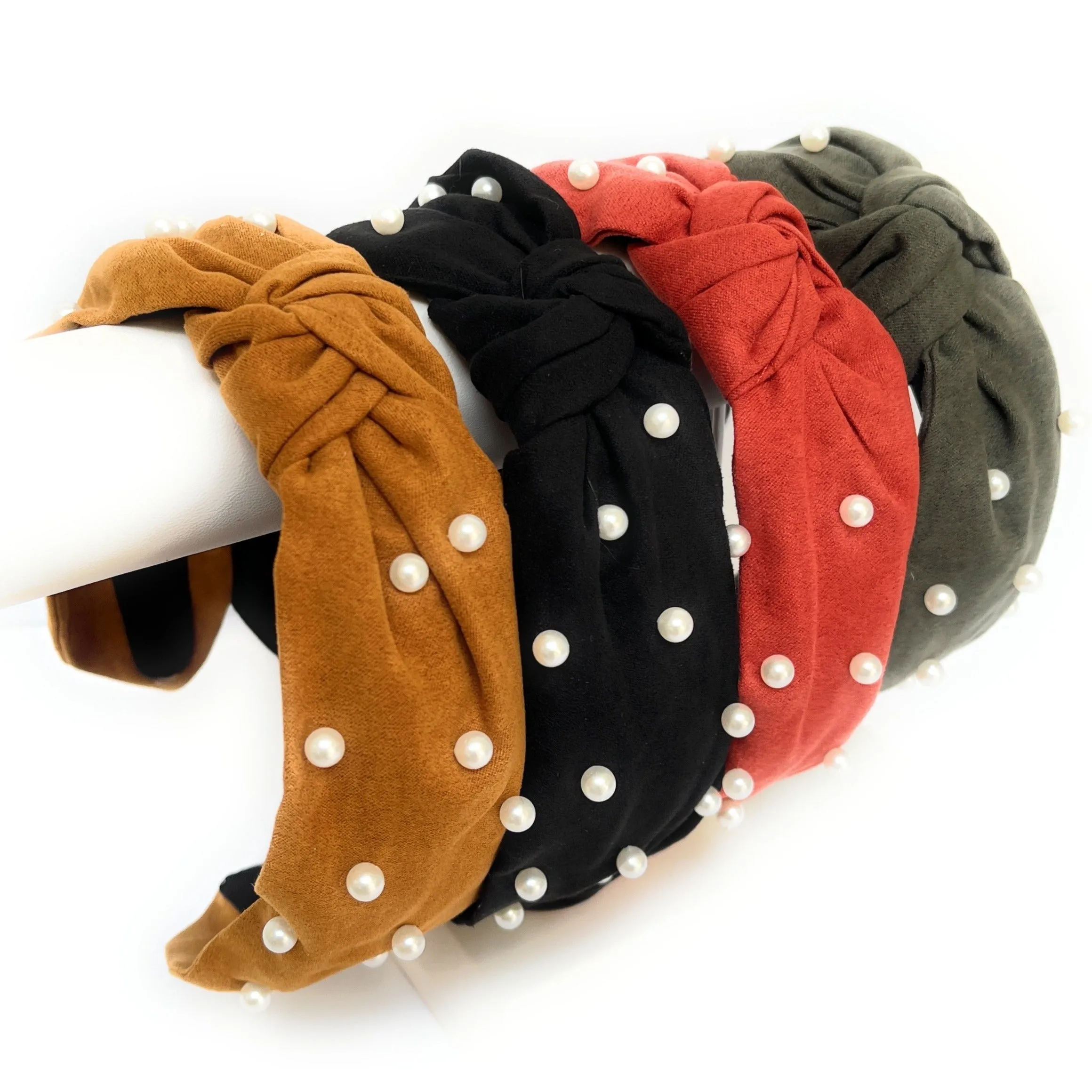 Suede Pearly Knot Headband (more colors)