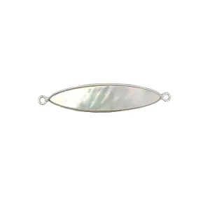 Surfboard Shape Channel Set Mother of Pearl Connector