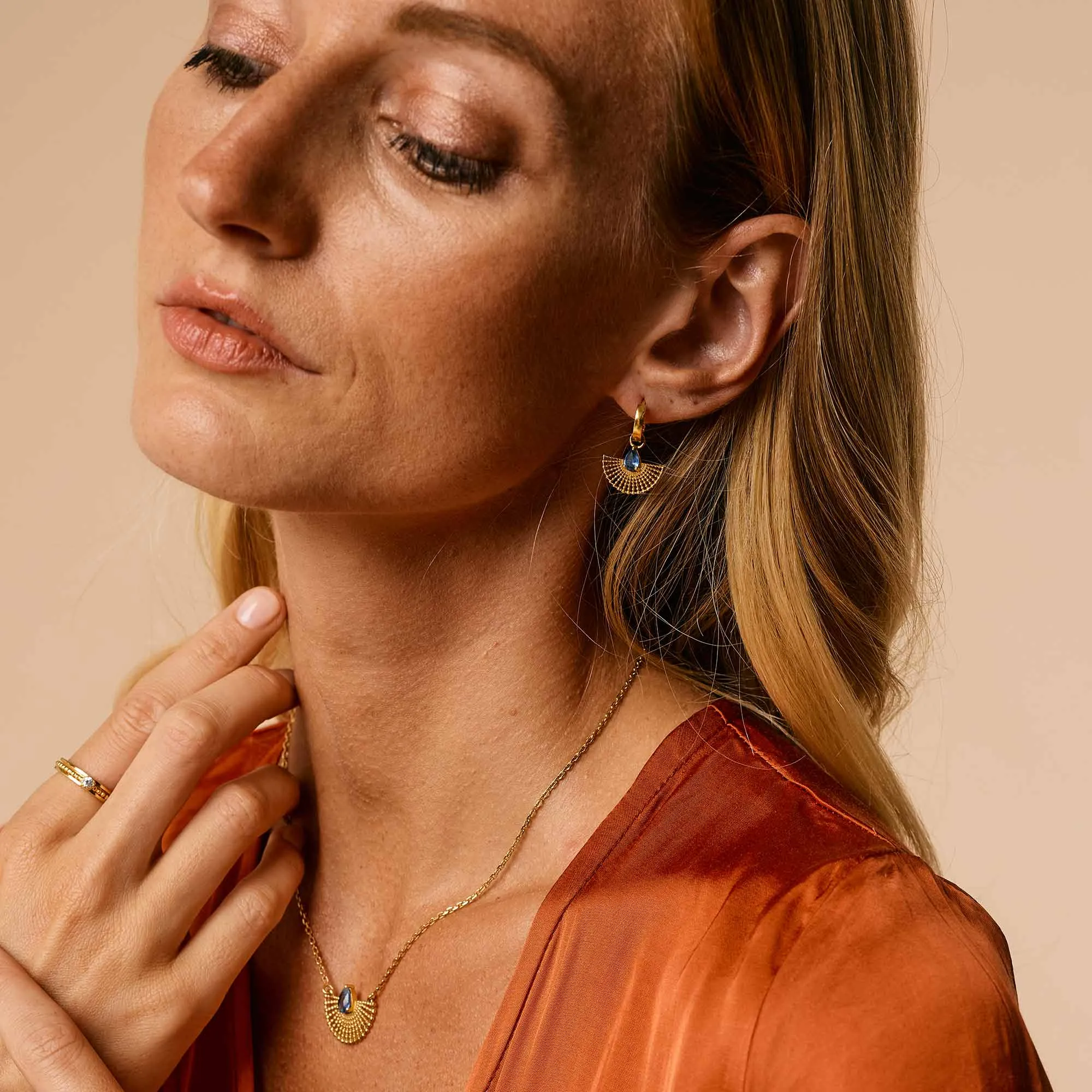 Surya Earrings - Gold