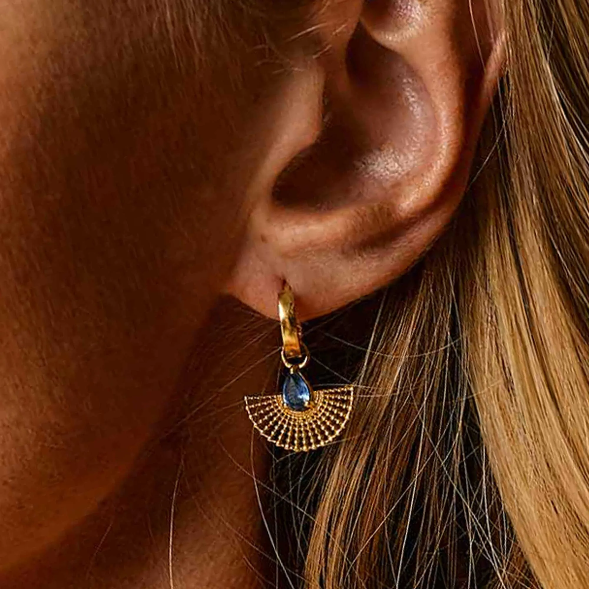 Surya Earrings - Gold