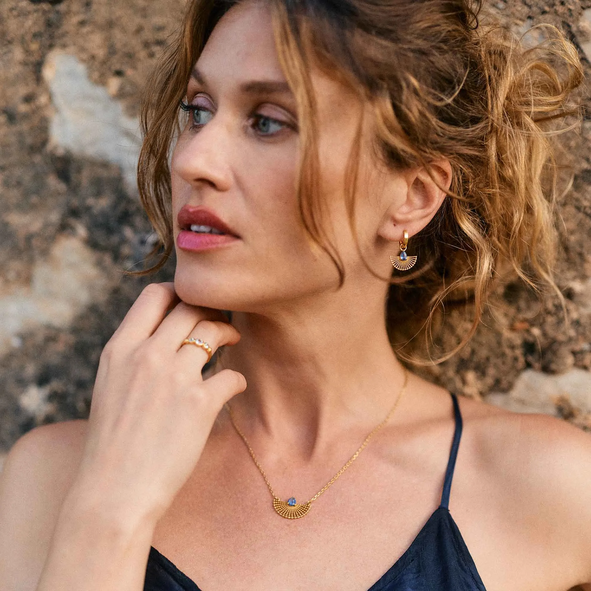 Surya Earrings - Gold