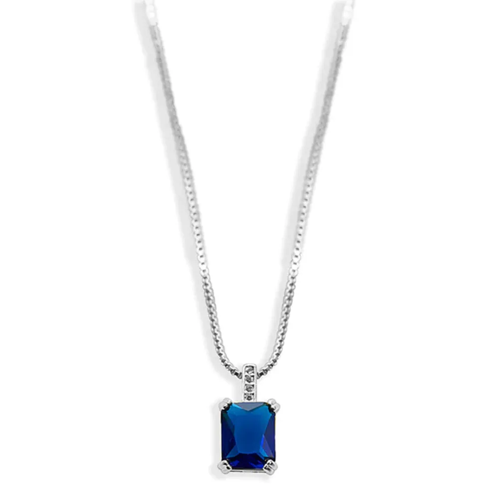 THE EMERALD PAVE' COLORED STONE NECKLACE