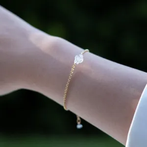 The Moon - Wheel Cut Rainbow Moonstone Bracelet