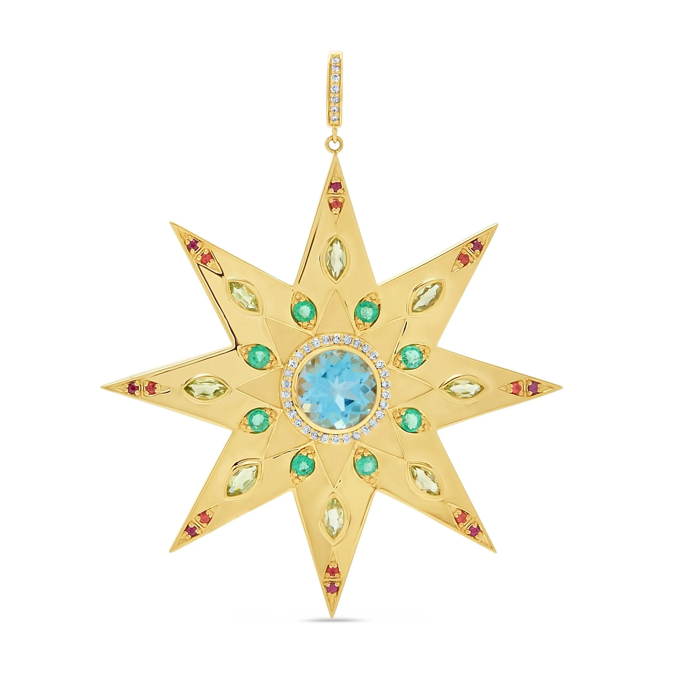 The Wanderstar 18K Gemstone Pendant