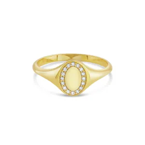 Trace Namesake Diamond Signet