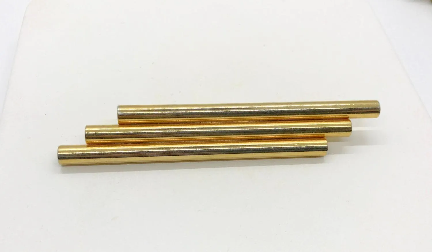 Vintage Gold Abstract Tubular Brooch