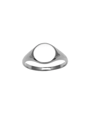 Von Treskow Plain Signet Ring (9mm) - Silver