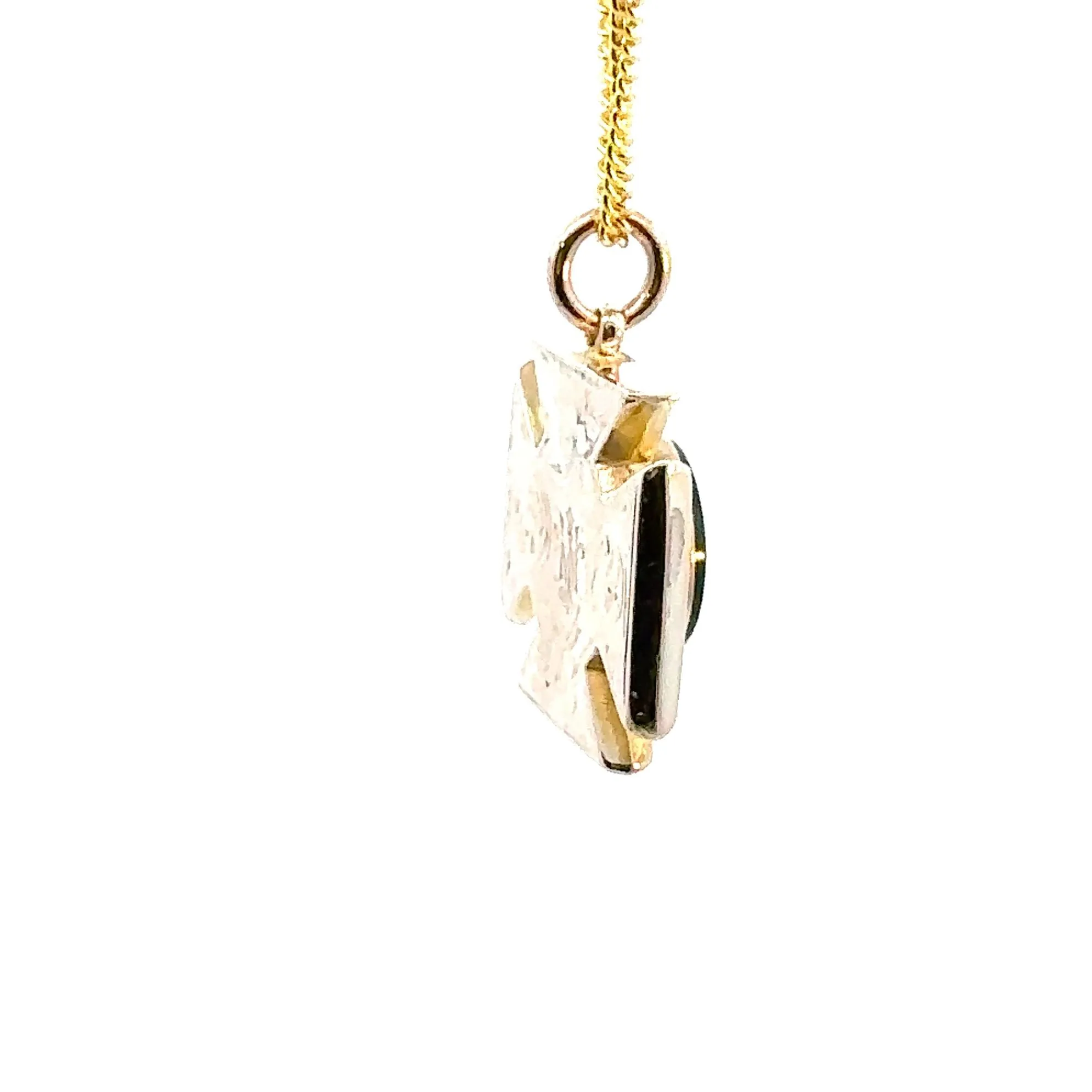 Wonderful Bloodstone Maltese Cross Pendant