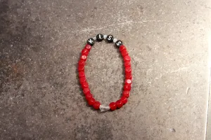 Wonen's Red Chalcedony "Kiss" bracelet