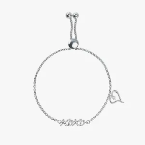 XOXO Heart Diamond Bracelet