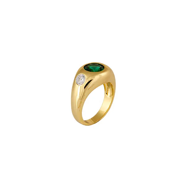Zahar Emerson Ring- Gold